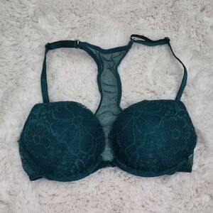 *2/20* Victoria Secret Push Up Lace Teal Bra